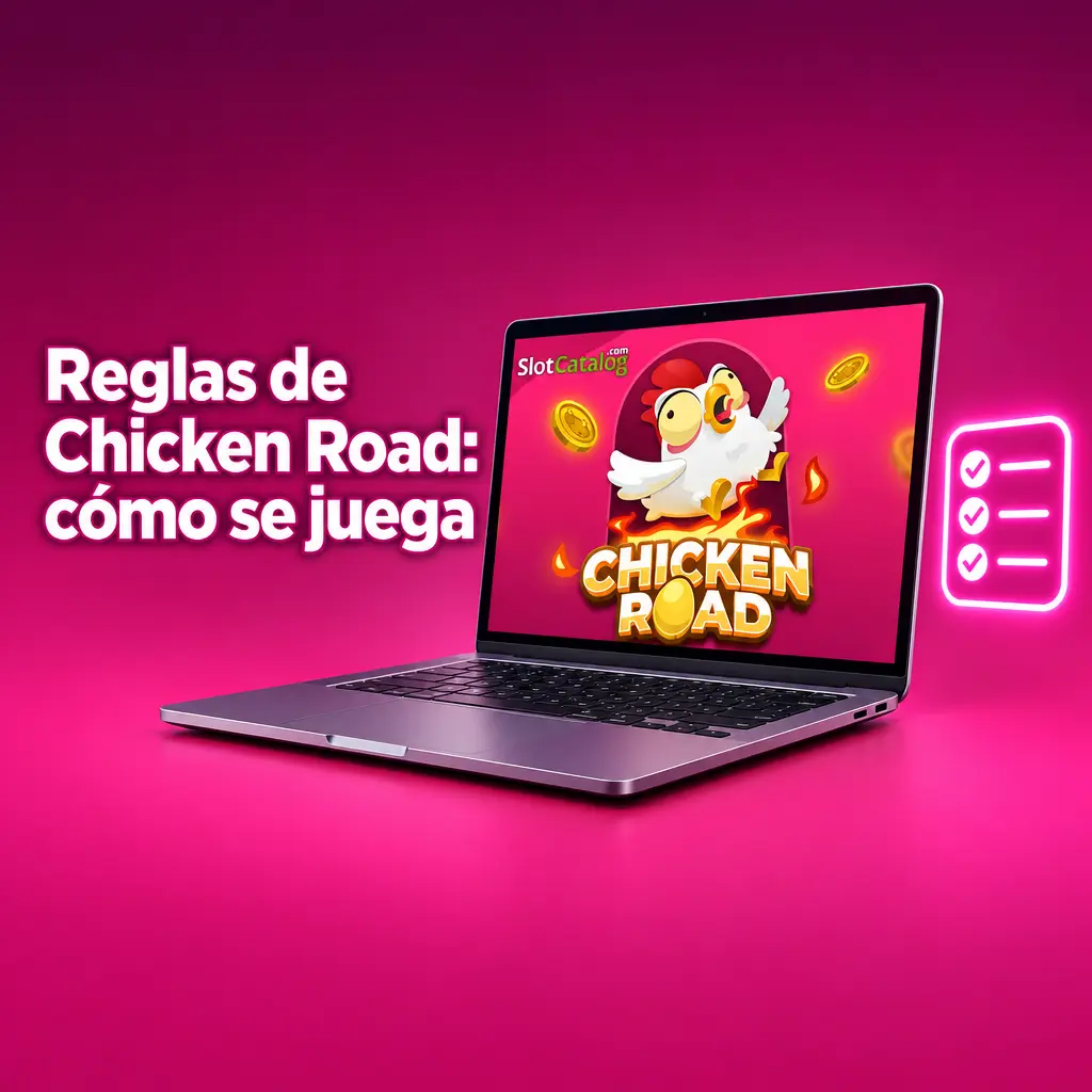 Gallina avanzando paso a paso en el juego Chicken Road